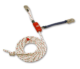 Sicherung mit Gurt und Seil